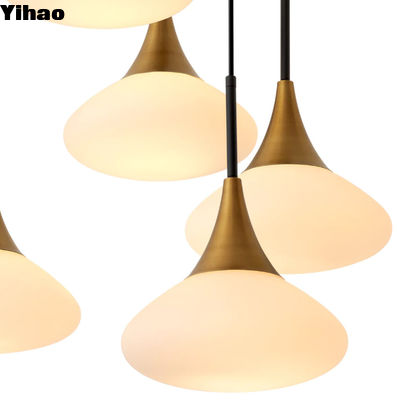 購入 ホットハンガリングアート 飾り付け LED モダンペンダントライト ベッドルーム ビラ リビング ルーム チェンダリア オンライン製造