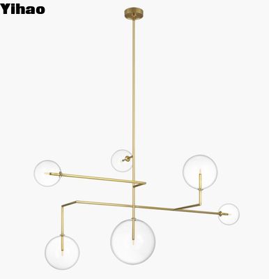 購入 ARN 5380 視覚コンフォート リンネア 59インチ チェンデリア 柔らかい彫刻クラス / 透明ガラス オンライン製造