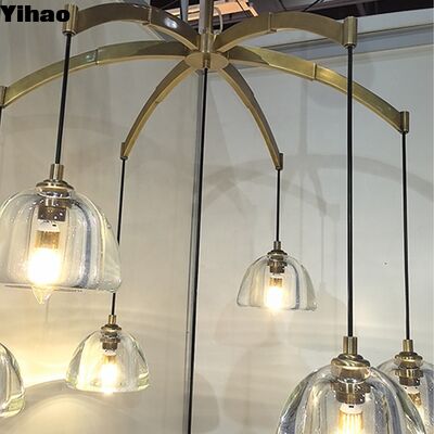 購入 豪華なリビングルームのための3500K暖かい白色LEDの手作り銅とクリスタルチェンデリア オンライン製造