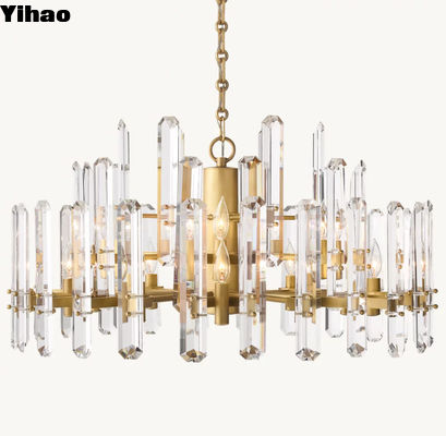 OEM ODM 現代の水晶青銅 天井チェンデリア