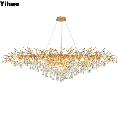 60w ランプ ガラス チェンデリア 水晶 天井 灯具