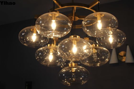 現代のクリスタル LED チェンデリア ビラ クリスタル 飾り付け ハングランプ リビング ダイニングのためのチェンデリア