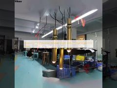 真鍮フレーム工業用ペンダントライト、クリスタルシェード E12ベース